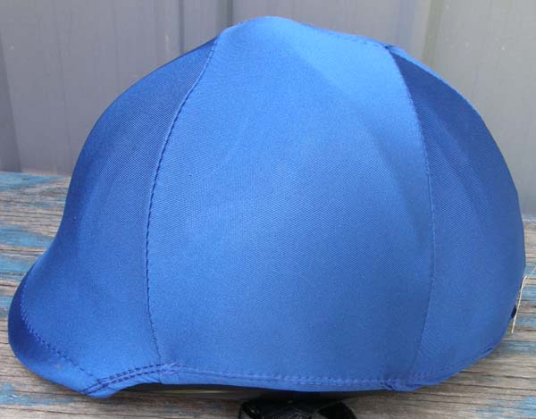 Lycra English Helmet Cover Blue