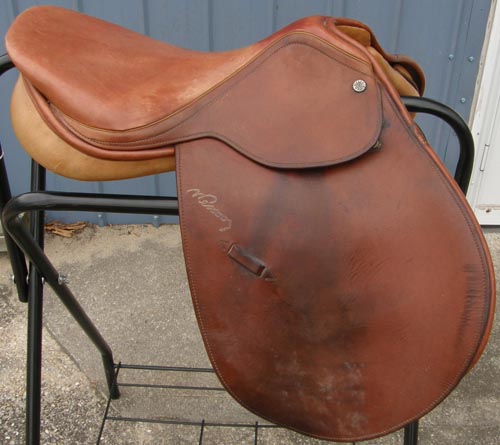 16 1/2" - 17" N Pessoa Close Contact All Purpose Jumping Saddle English Saddle
