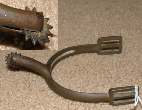Vintage Possible Civil War WWI Brass Bronze Spur Rowel Spurs English Spurs Western Spurs