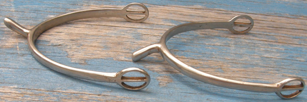 Long Neck Blunt Spurs Long Neck Dressage Spurs POW English Spurs Mens