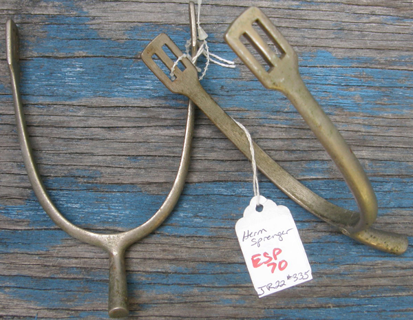 Vintage Herm Sprenger Long Neck Blunt End Spurs HS Long Neck Jumper Spurs English Spurs Ladies