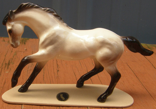 Vintage Hagen Renaker #3273 Thoroughbred Stallion Mistweaver TB Stallion HR Specialty Mini China Horse Ceramic Horse Figurine