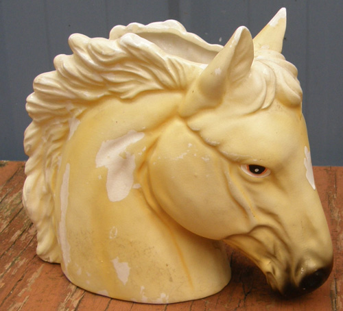 Vintage Napco Lefton China Palomino Horse Head Planter Vase C6535