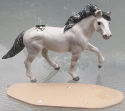 Vintage Hagen Renaker #3308 Mustang Stallion Sentinel HR Specialty Mini China Horse Ceramic Horse Figurine