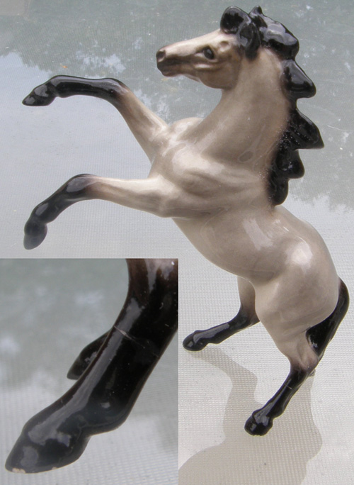 Vintage Hagen Renaker #3284 Rearing Horse Skywalker HR Specialty Mini China Horse Sky Walker Ceramic Horse Figurine