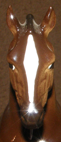 Vintage Loza Electrica Hagen Renaker Bay Dressage Horse On Base Horse Figurine #060