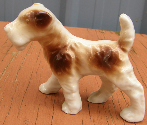 Vintage Japan China Terrier Airedale Fox Terrier Wire Hair Terrier China Dog Figurine