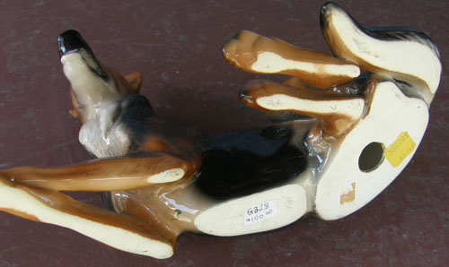 Vintage Ceramica De Cuernavaga German Shepherd Figurine Porcelain German Shepherd Dog Lying Mexico SA de CV China German Shepherd Pottery