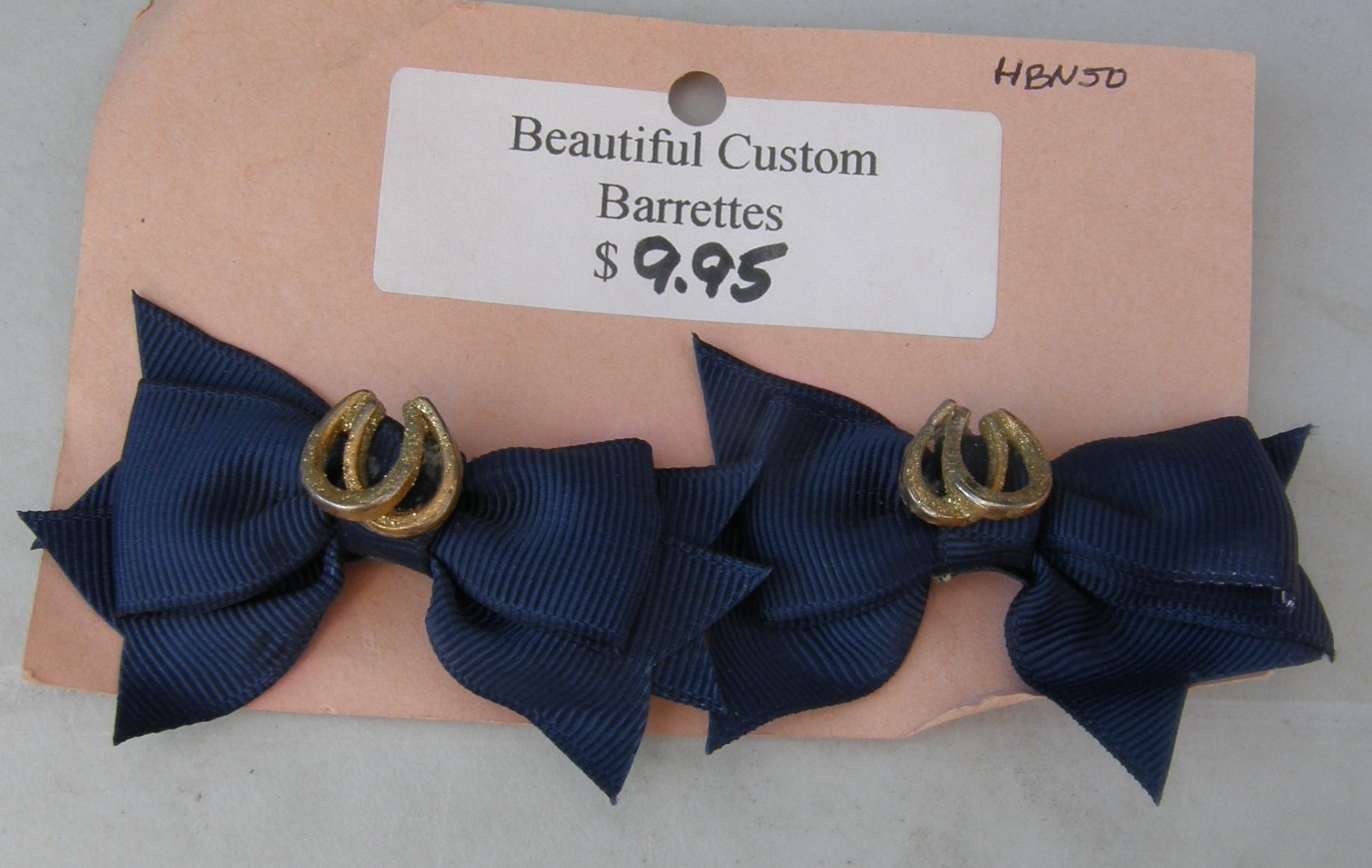 Bridle Path Bows Baby Bows Hair Bow Hair Clips Horse Show Bows Childrens Hair Ribbons Hair Barrettes Navy