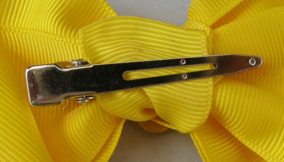 Hair Bow Hair Clip Hair Barrette Yellow/Gold Horse Head