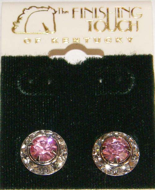 Horse Show Earrings Pierced Earrings with Crystal