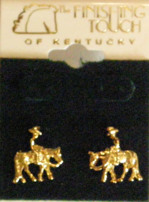 Western Pleasure Earrings Pierced Western Stock Horse Earrings