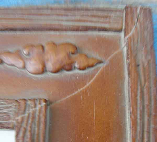 Resin 4x6" Western Theme Frame Brown Horses Horse Frame