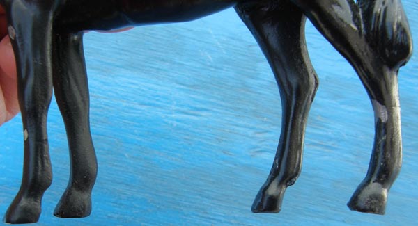 Vintage Lead Horse Figurine Metal Toy Horse Black