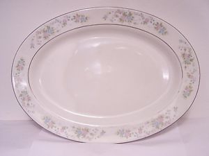 Vintage Sango Cannes 8078 Her Majesty China 14" Oval Serving Platter Serving Dish