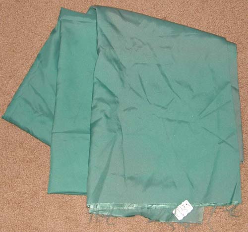 Green Satin Fabric Cotton Dress Material Remnant