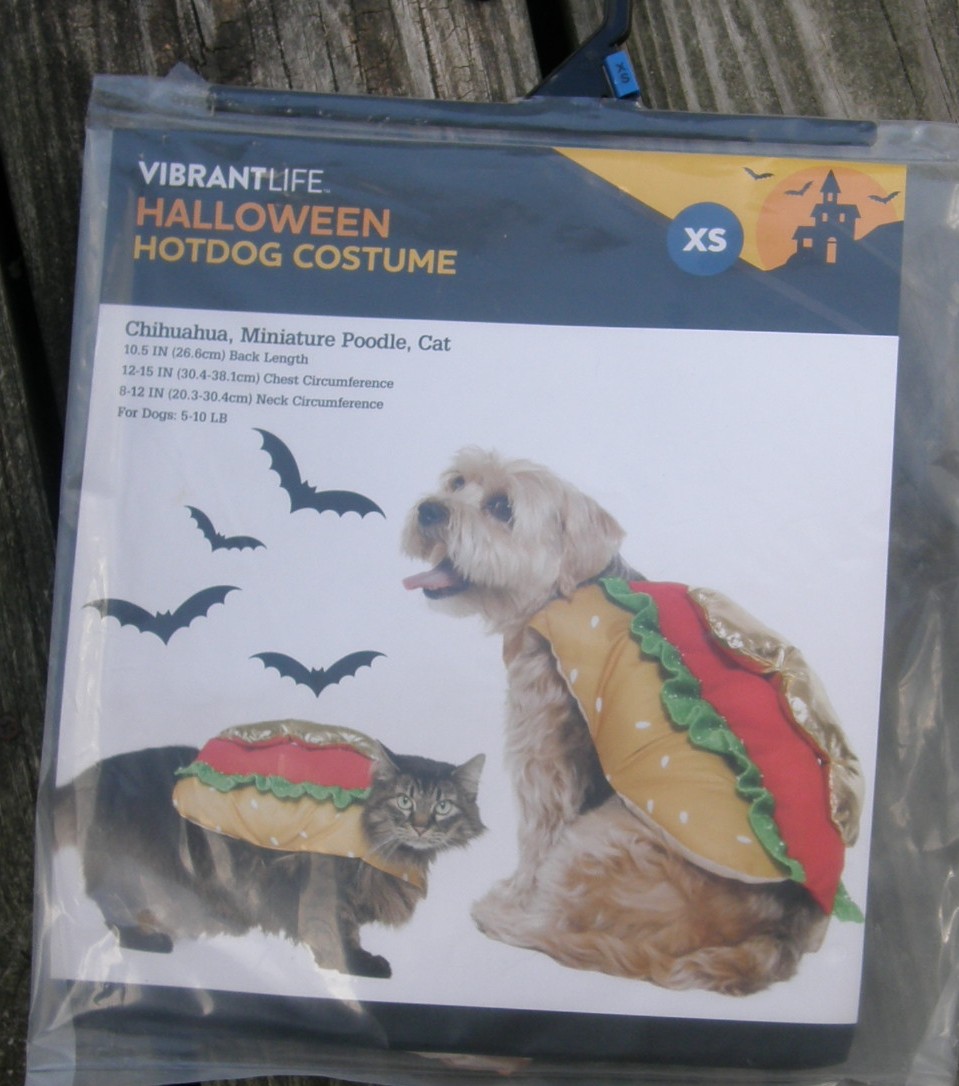 Vibrant Life XS Dog Halloween Costume Hot Dog Cat Costume Dog Costume
