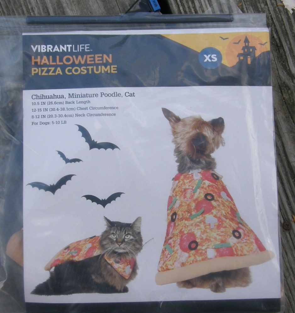 Vibrant Life XS Dog Halloween Costume Pizza Slice Cat Costume Dog Costume