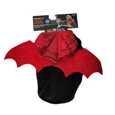 Vibrant Life Halloween Costume Accessory Vampire Costume XS Dog Costume Cat Costume