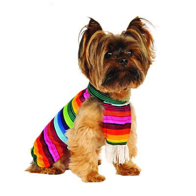 Rubies Pets Halloween Costume Accessory Mexican Serape M/L Dog Costume