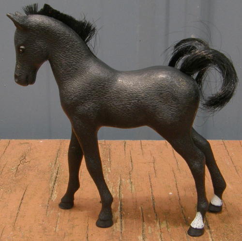 Vintage Grand Champions Black Morgan Foal Shadow Grand Champions Horse