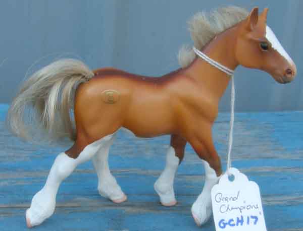 Vintage Grand Champions Chestnut Draft Foal Grand Champions Horse