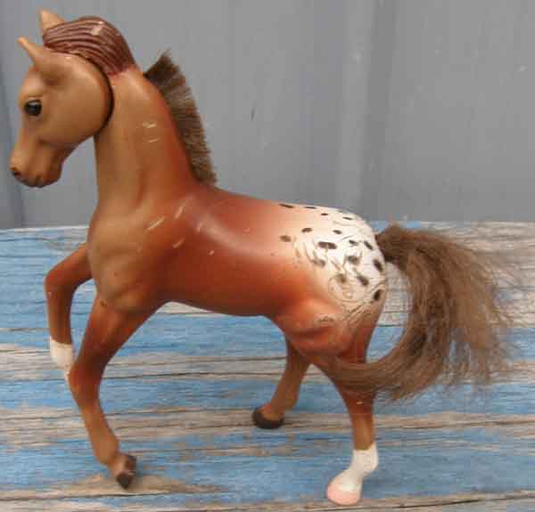 Vintage Grand Champions FNN Horse Feed N Nuzzle Horses Trickster Bay Appaloosa Foal Grand Champions Horse