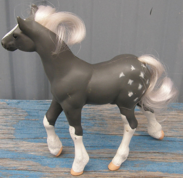 Vintage Grand Champions Star Dapple Grey Draft Foal Icicle Grand Champions Horse