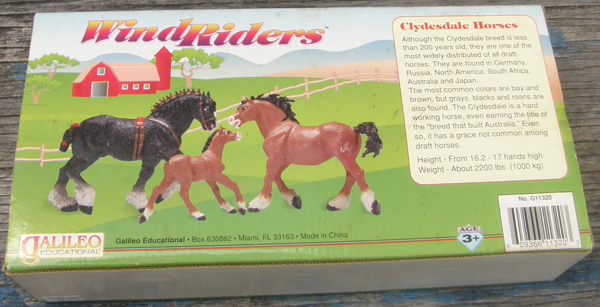 Vintage Safari Ltd Farm Life Black Clydesdale Stallion Shire Bay Clydesdale Mare & Foal Heavy Draft Horse Figurine #1500-05 G11320