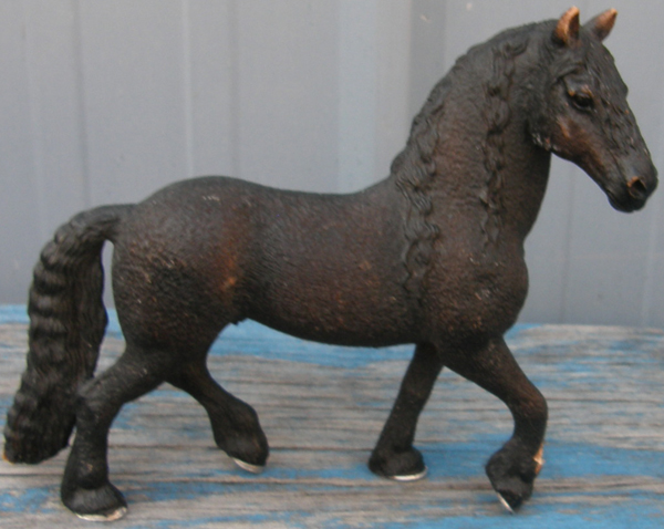 Schleich Friesian Stallion Frisian Black Horse Figurine #13667