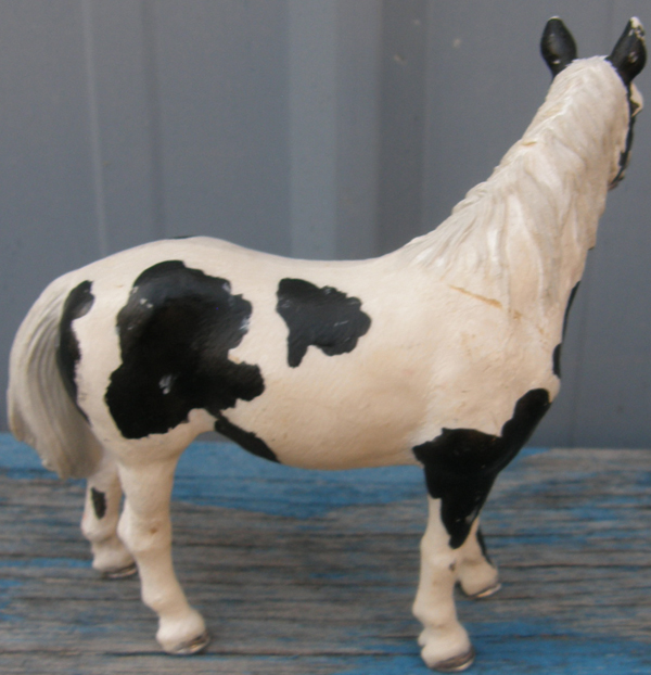 Schleich Black Pinto Mare Horse Figurine #13696