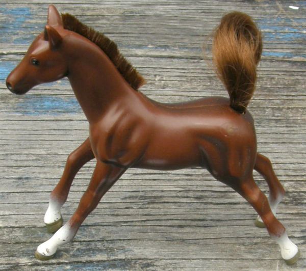 Vintage Grand Champions Liver Chestnut Plantation Walker Foal Jazz Baby Grand Champions Horse Classic Running Foal