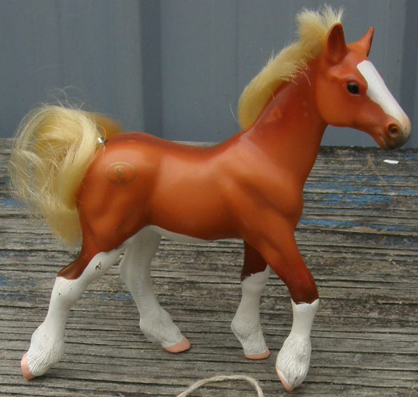 Vintage Grand Champions Chestnut Draft Foal Grand Champions Horse