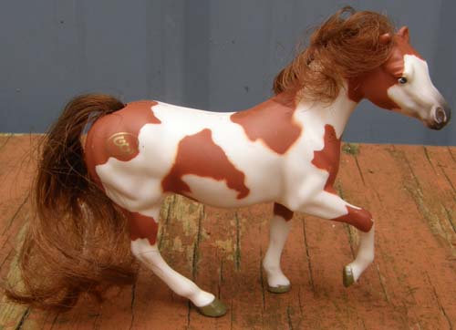 Vintage Grand Champions Mini Original Stallion Patchwork Pinto Grand Champions Horse Minis