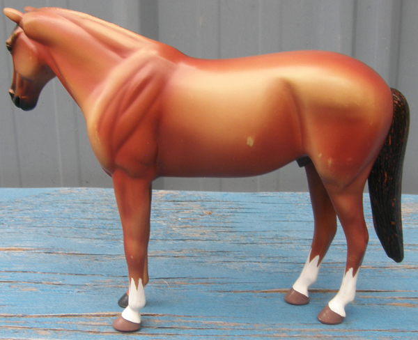 Klutz My Very Own Horse Book Plastic Horse Model Brown Standing English Pleasure Hunter Horse