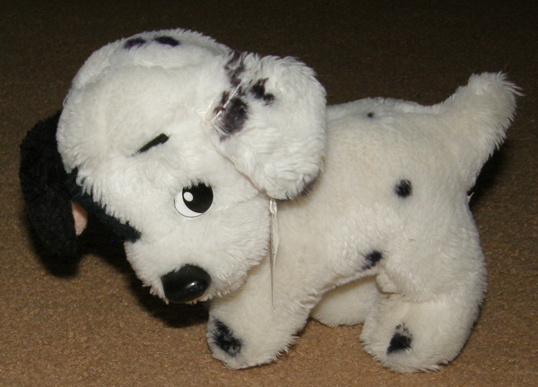 Mattel 1991 Disney Plush 101 Dalmatians Stuffed Animal Dalmatian Dog Standing Puppy