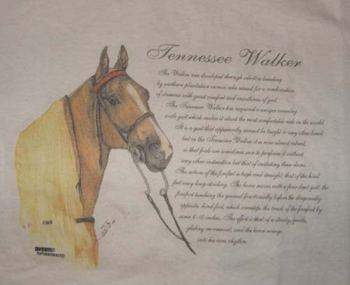 TWH Tennessee Walking Horse T-Shirt, Horse Tee Shirt