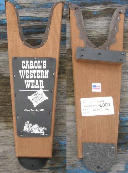Wooden Boot Jack Removes English Boots Western Boots Carols Western Wear Advertising