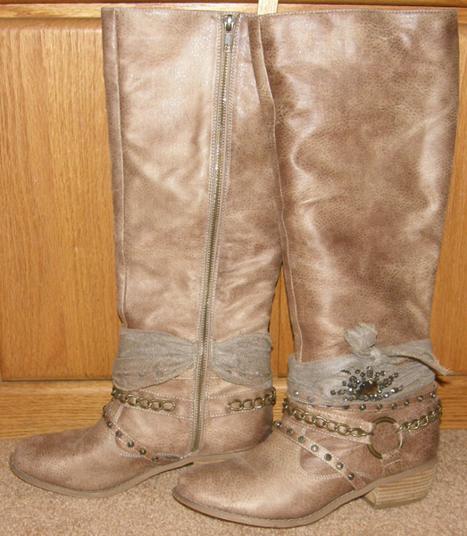 Hot Rated Fashion Boots Tall Zip Western Boots Cowboy Boots Distressed Tan Ladies 8