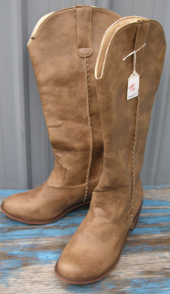 Tall Boots Western Boots Cowboy Boots Cowgirl Boots Distressed Brown Ladies 9