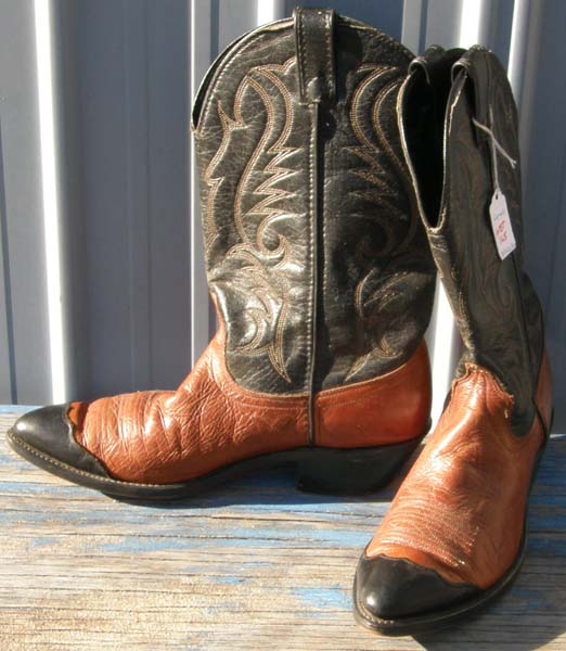Larerdo Western Boots Cowboy Boots Black/Brown Mens 9 1/2 D