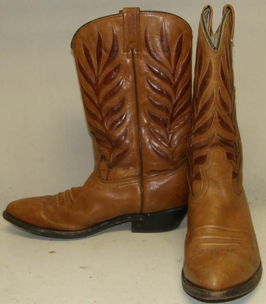 Acme Western Boots Cowboy Boots Lt Brown Mens 10 D