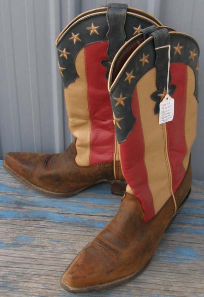 Durango Stars & Stripes Western Boots Patriotic Cowboy Boots Crush Flag Cowgirl Boots Womens 9 1/2