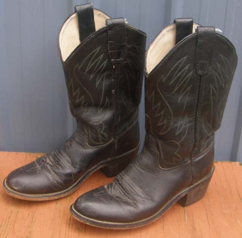 Old West CCY 1110G Youth Western Boots Childs 5 Cowboy Boots Black