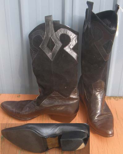 Van Ell Western Boots Womens Cowboy Boots Ladies 7 1/2M Black