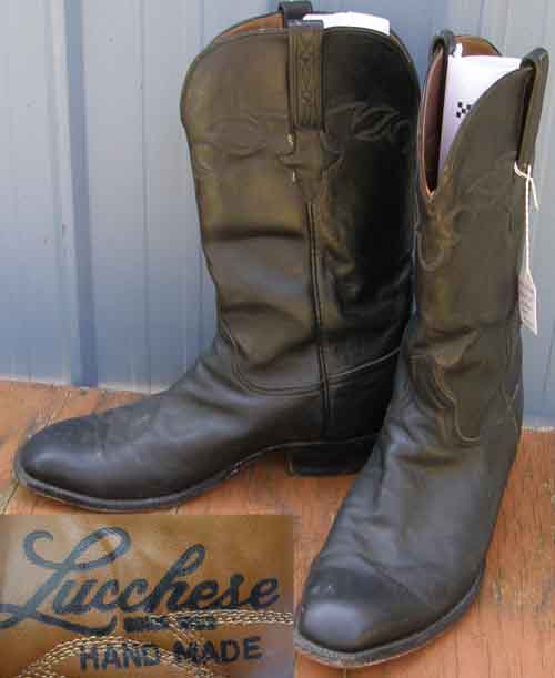 Vintage Lucchese Classics Men's Black Western Boots