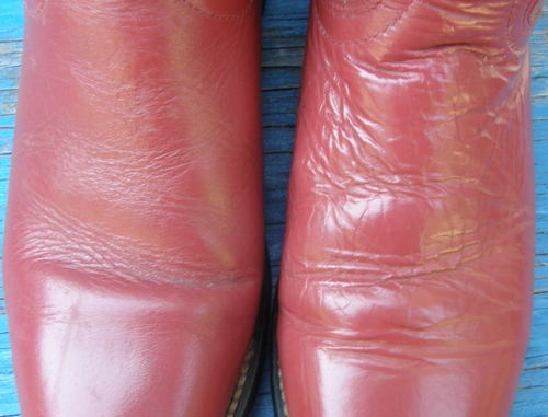 Vintage Acme Western Boots Cowboy Boots Pull On Roper Boots Brick Reddish Brown Ladies 6 M