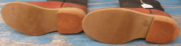 Anderson Bean Crepe Sole Cowboy Boots Western Boots Boys? 2 Reddish Tan/Navy Blue