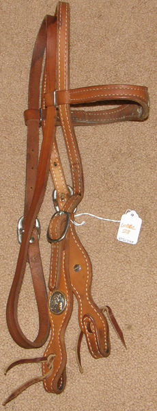 Western Headstall Breast Collar Set Barrel Racer Conchos Western Bridle Gaming Reins Leather Shaped Center Ring Breastcollar Barrel Racing Set Dark Chestnut Horse