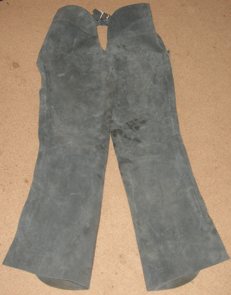 Western Chaps No Fringe Suede Schooling Chaps English Chaps Adult M Grey